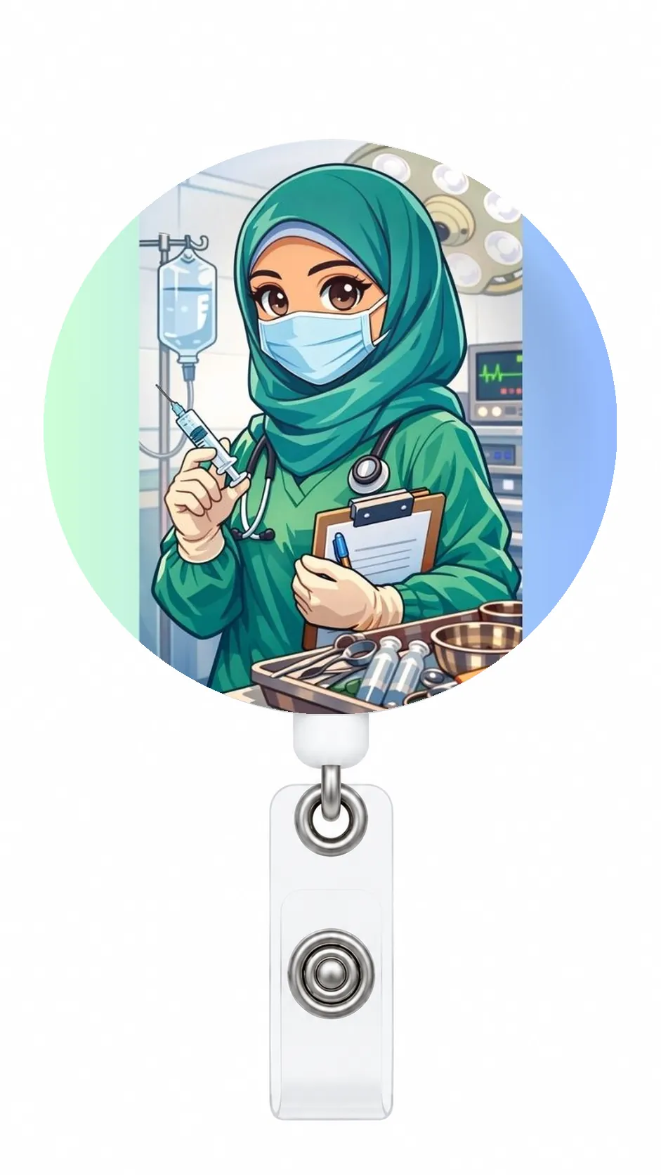 Desenli Yaka Kartı Yoyosu #041 – Likralı Doktor Hemşire Yoyosu